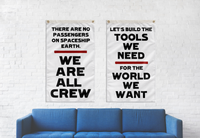 Spaceship Earth Flag - Protest Banner