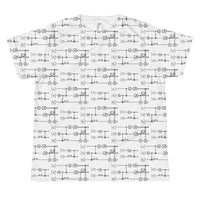 All-over Quantum Teleportation Youth Tshirt - White