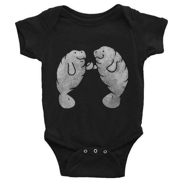Manatees Holding Hands Infant Bodysuit