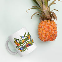 Fund Abortion Floral Mug - Papaya