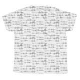 All-over Quantum Teleportation Youth Tshirt - White