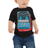 Hannukah Quarantine Sardine Baby Tee (multiple colors)