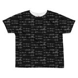All-over Quantum Teleportation Toddler Tshirt - Black