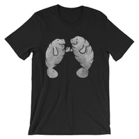 Manatees Holding Hands Unisex short sleeve t-shirt