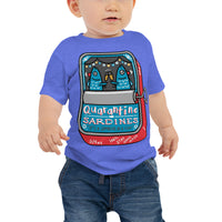 Hannukah Quarantine Sardine Baby Tee (multiple colors)